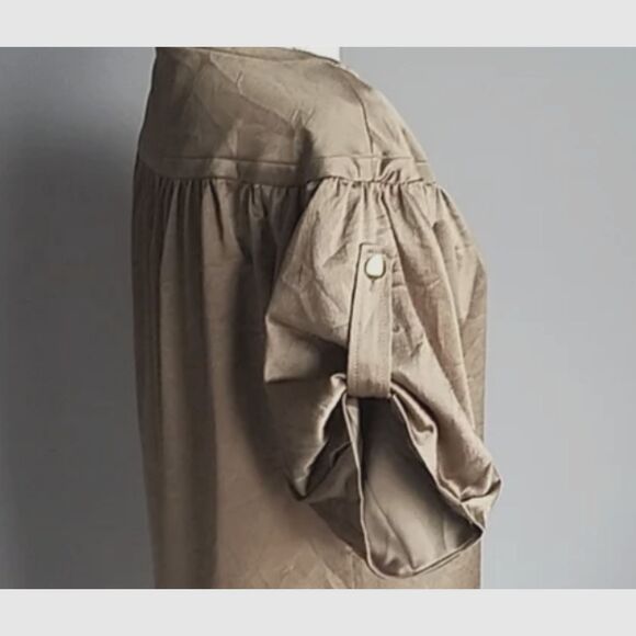 ~ Diane von Furstenberg 4 Raton Stretch Silk Blend Blouse V-neck Bronze Top - Picture 15 of 16